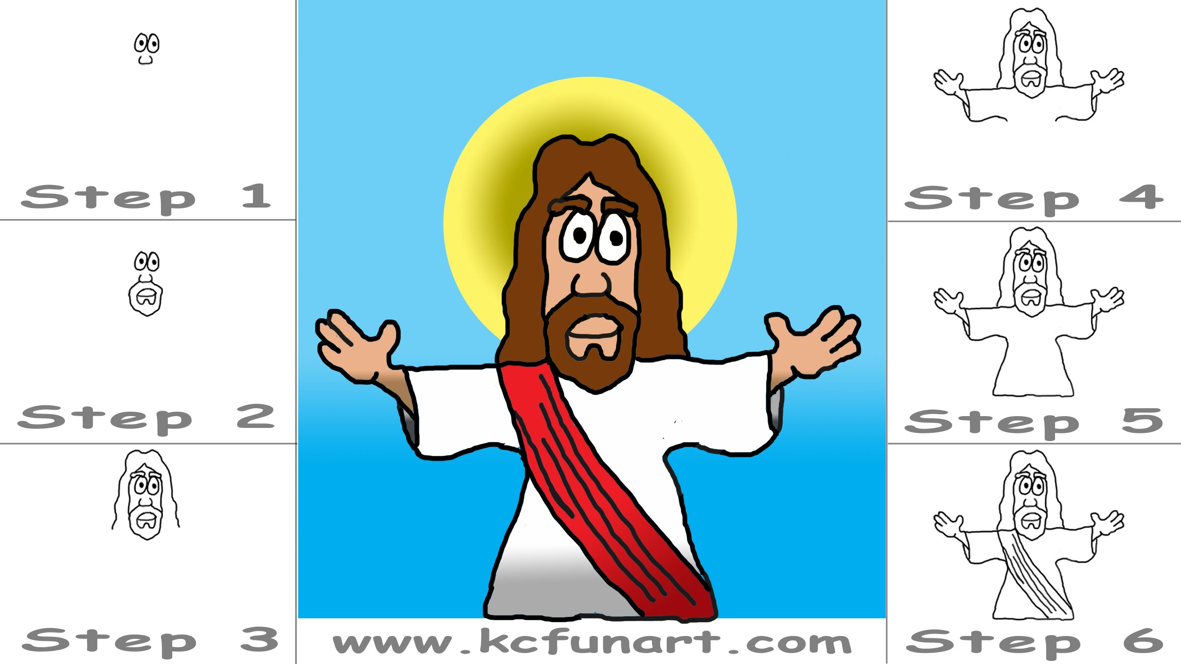 2400x1350 81 How To Draw A Cartoon Jesus