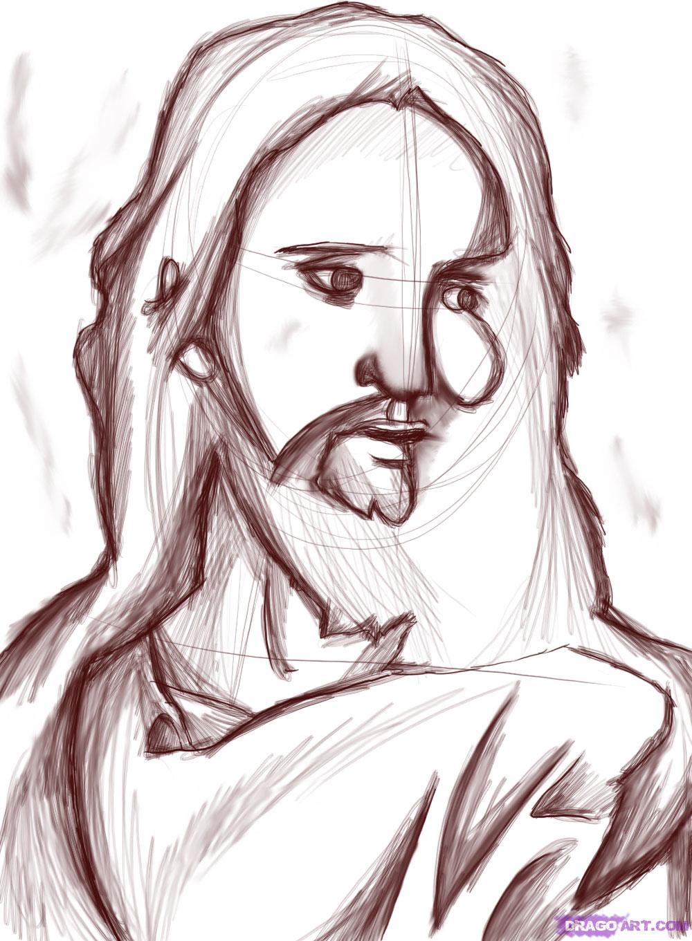 1000x1361 Photos Easy Drawings Of Jesus Christ,