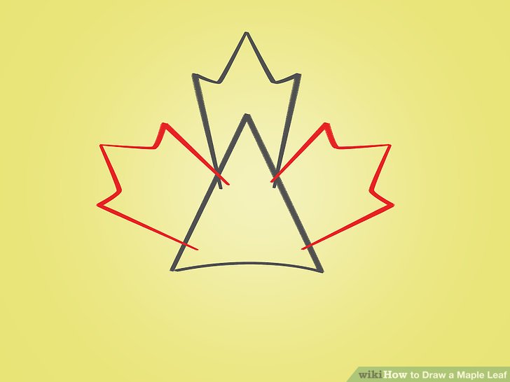 728x546 How To Draw A Maple Leaf 12 Steps (With Pictures)