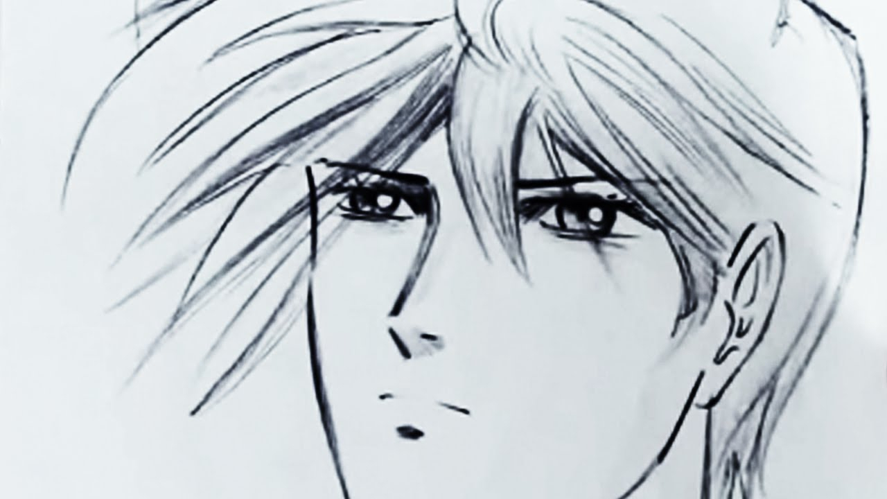 1280x720 Easy Manga Drawing Boy How To Draw A Manga Boy Teenager (Stepstep