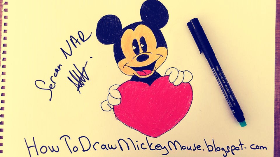 960x539 Easiest Way To Draw Mickey Mouse Face Easy Mickey Mouse Drawings