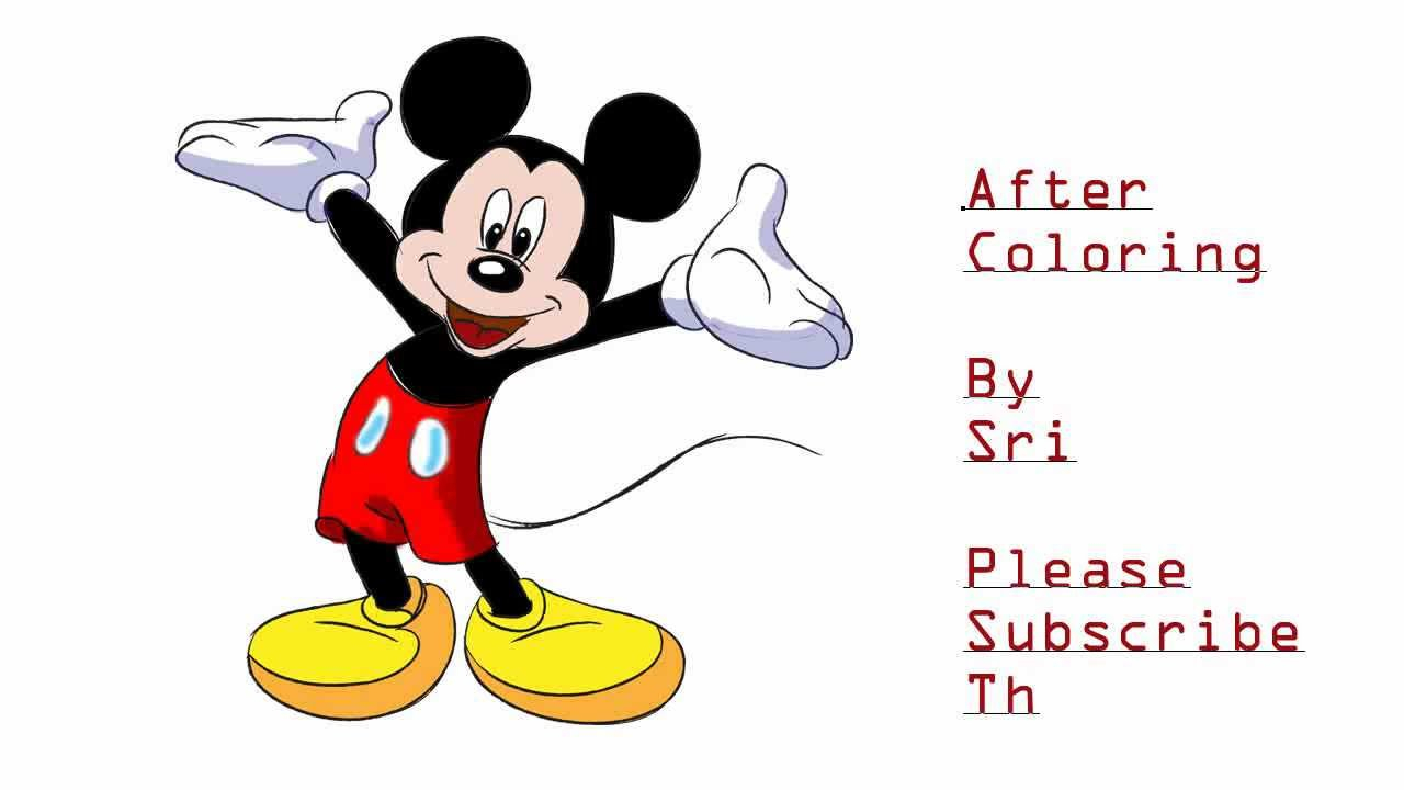 1280x720 Easy Mickey Mouse Drawing Simple Drawing Of Mickey Mouse How