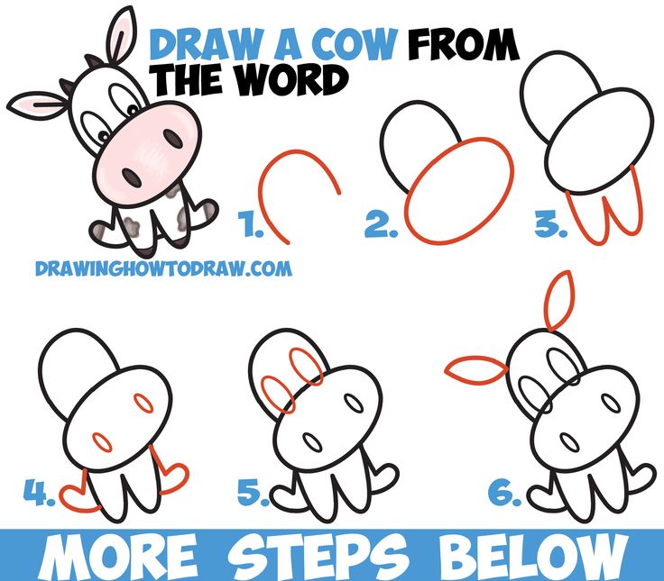 736x645 How To Draw A Cute Cartoon Kawaii Chibi Cow Word Toon Easy Step