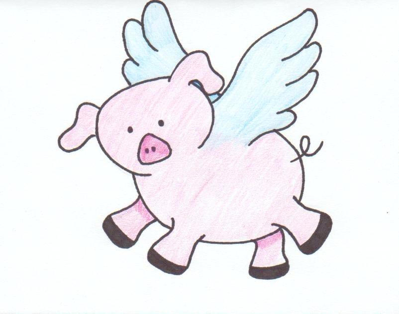 802x631 Monkey Drawing Easy Flying Pig Author Drawing Monkey Drawing Step