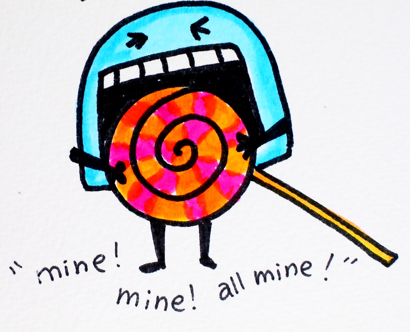 1372x1109 How To Draw A Candy Monster! By Marie Browning