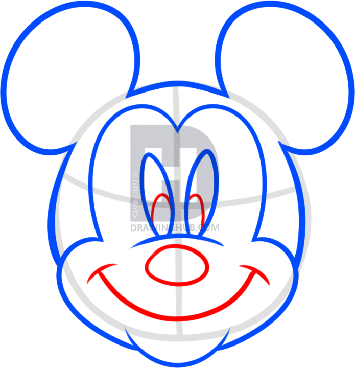 695x720 Pictures Mickey Mouse Draw Easy,