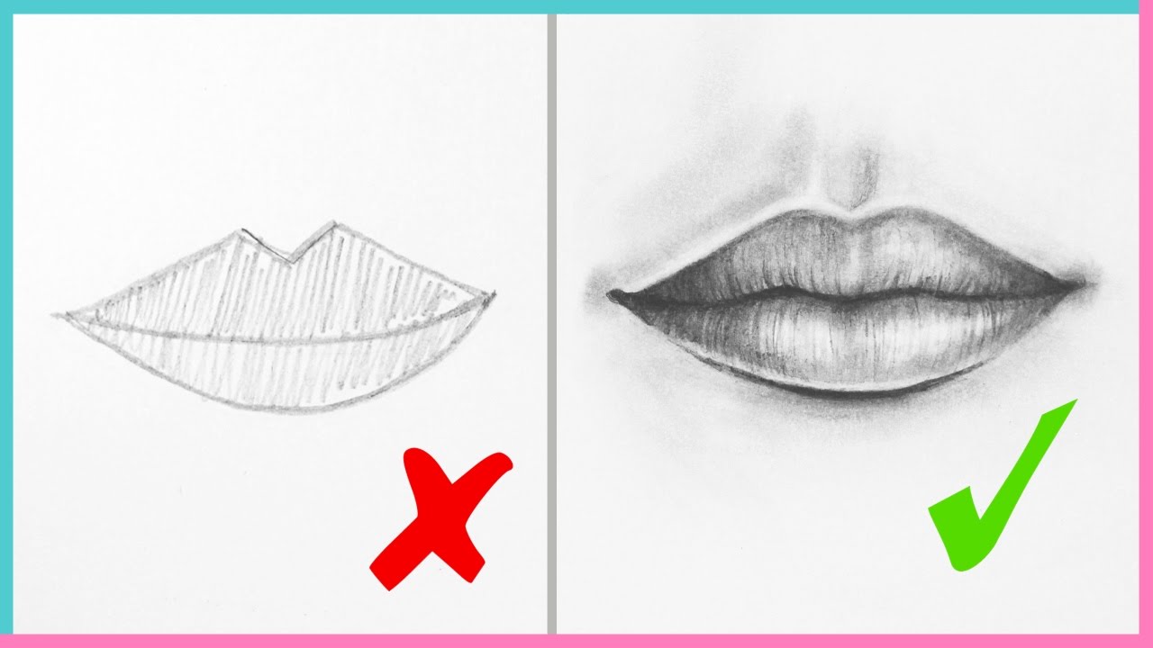 1280x720 Dos Amp Don'Ts How To Draw Realistic Lips Amp The Mouth Step By Step