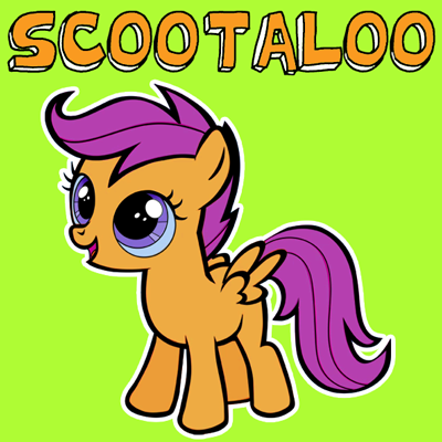 400x400 How To Draw Scootaloo From My Little Pony With Easy Step By Step
