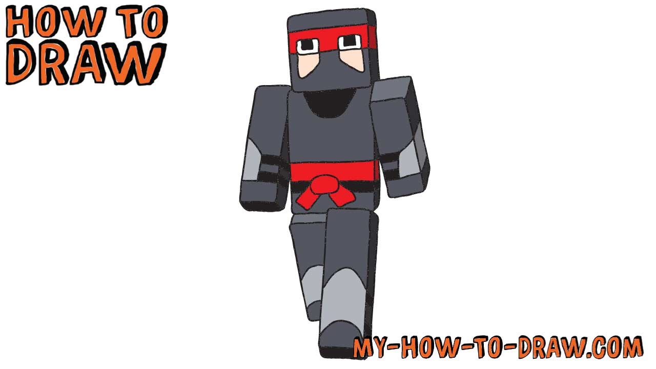 1280x720 How To Draw A Minecraft Ninja