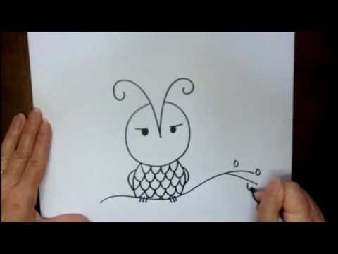 480x360 How To Draw An Owl Easy Drawing Lesson For Beginners Art