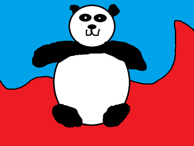 800x600 How To Draw A Panda Using Microsoft Paint 11 Steps