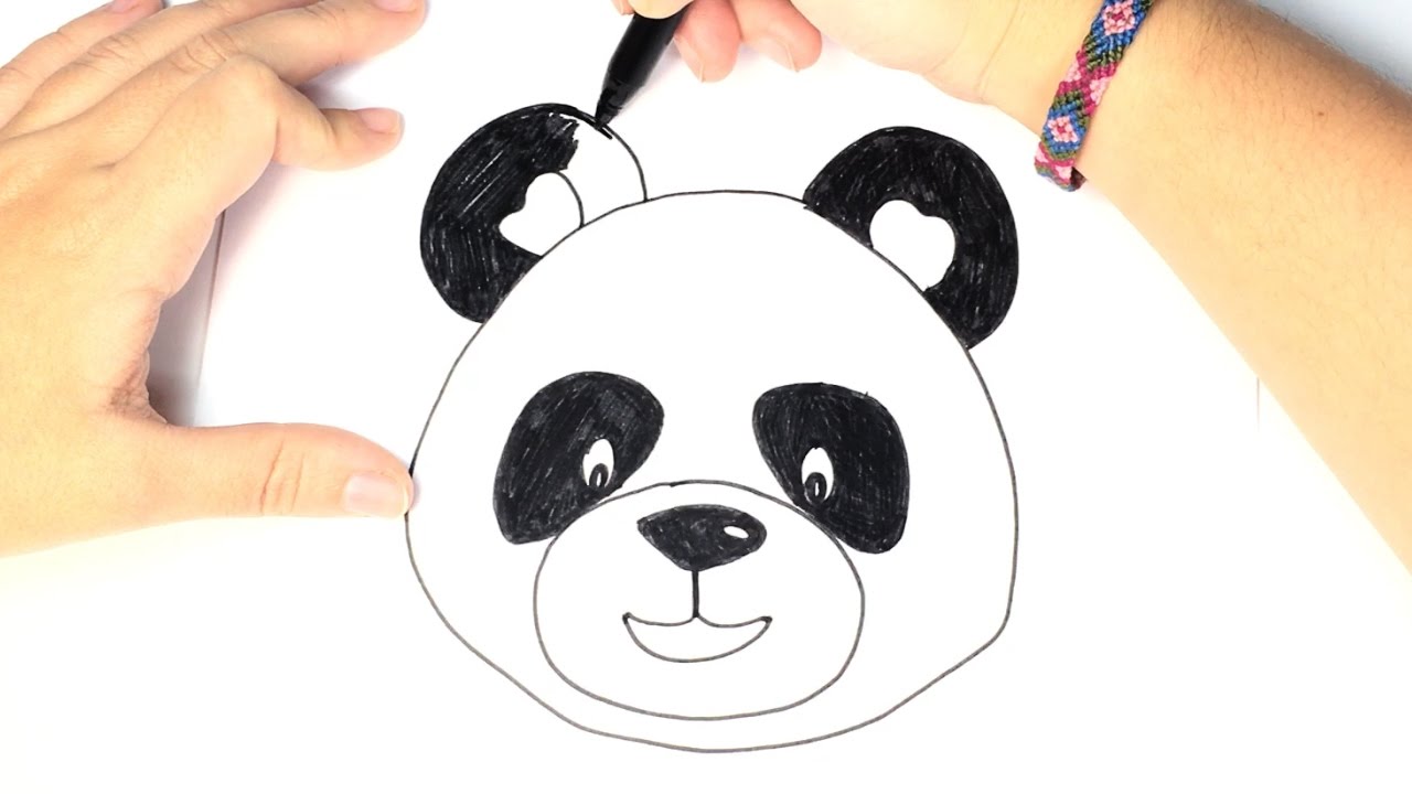 1280x720 How To Draw A Panda For Kids Easy And Step By Step