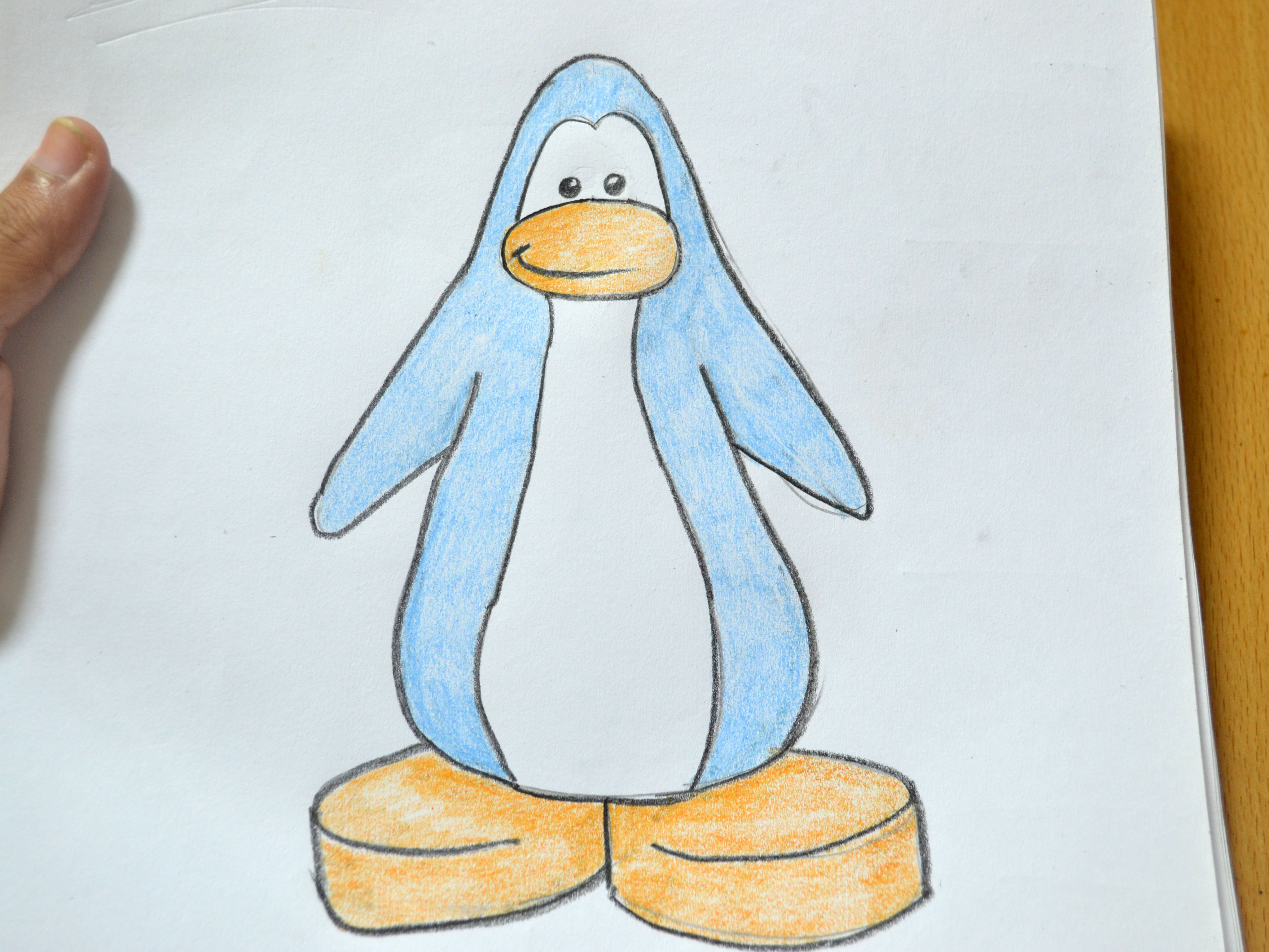 4096x3072 How To Draw A Club Penguin Penguin 8 Steps (With Pictures)