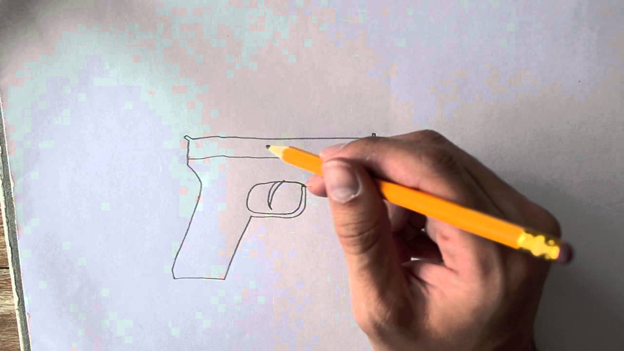 1280x720 How To Draw A Pistol