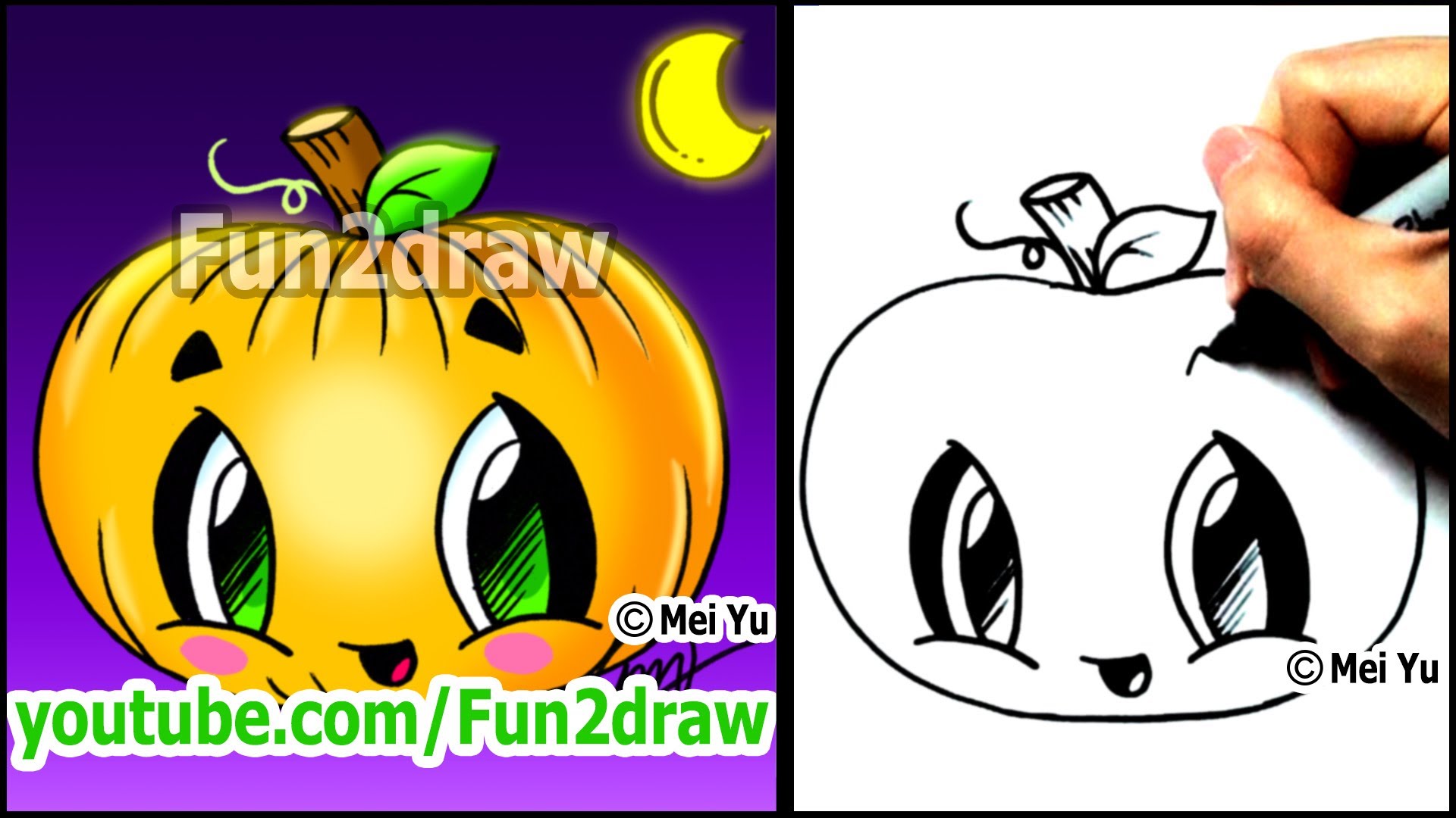 1920x1080 How To Draw A Pumpkin For Halloween