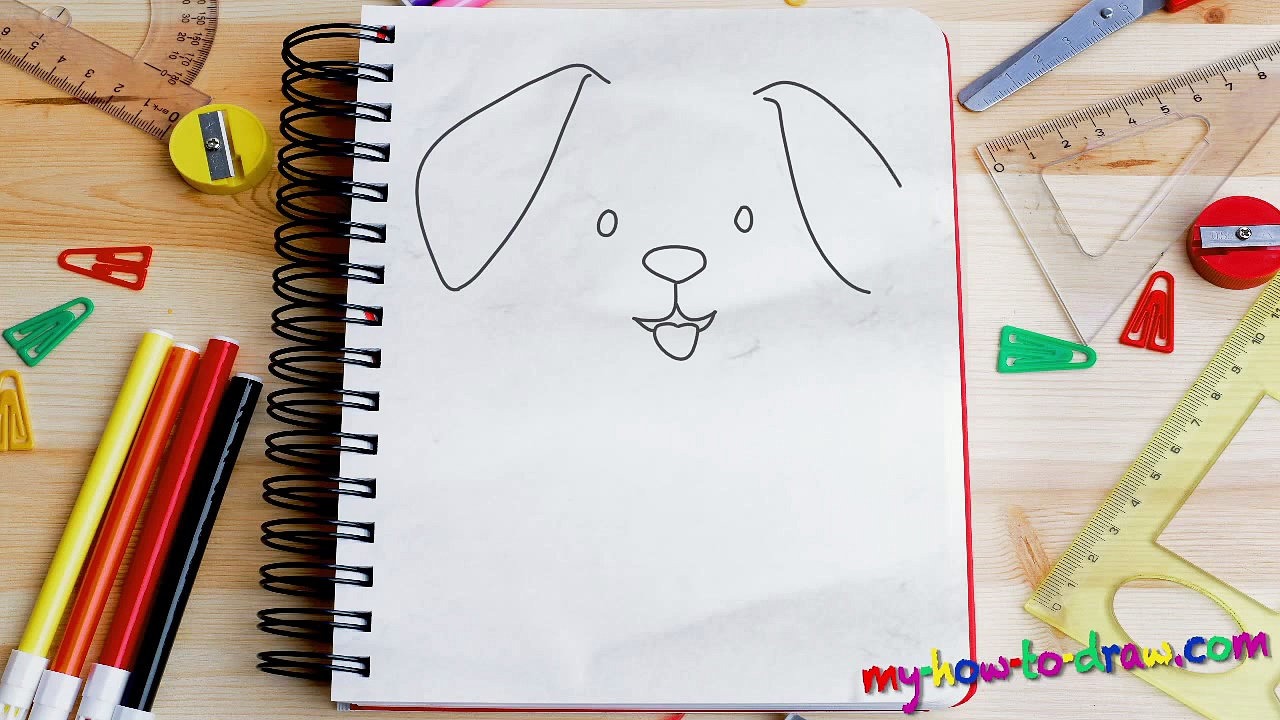 1280x720 How To Draw A Cute Puppy Love Heart Easy Step By Step Drawing