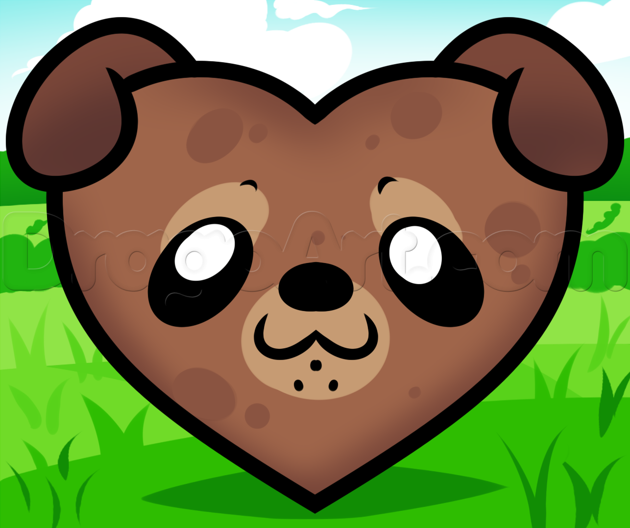 1286x1078 Puppy Drawing Easy Step By Step