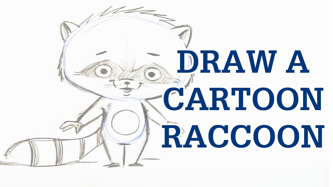1280x720 How To Draw A Cartoon Raccoon