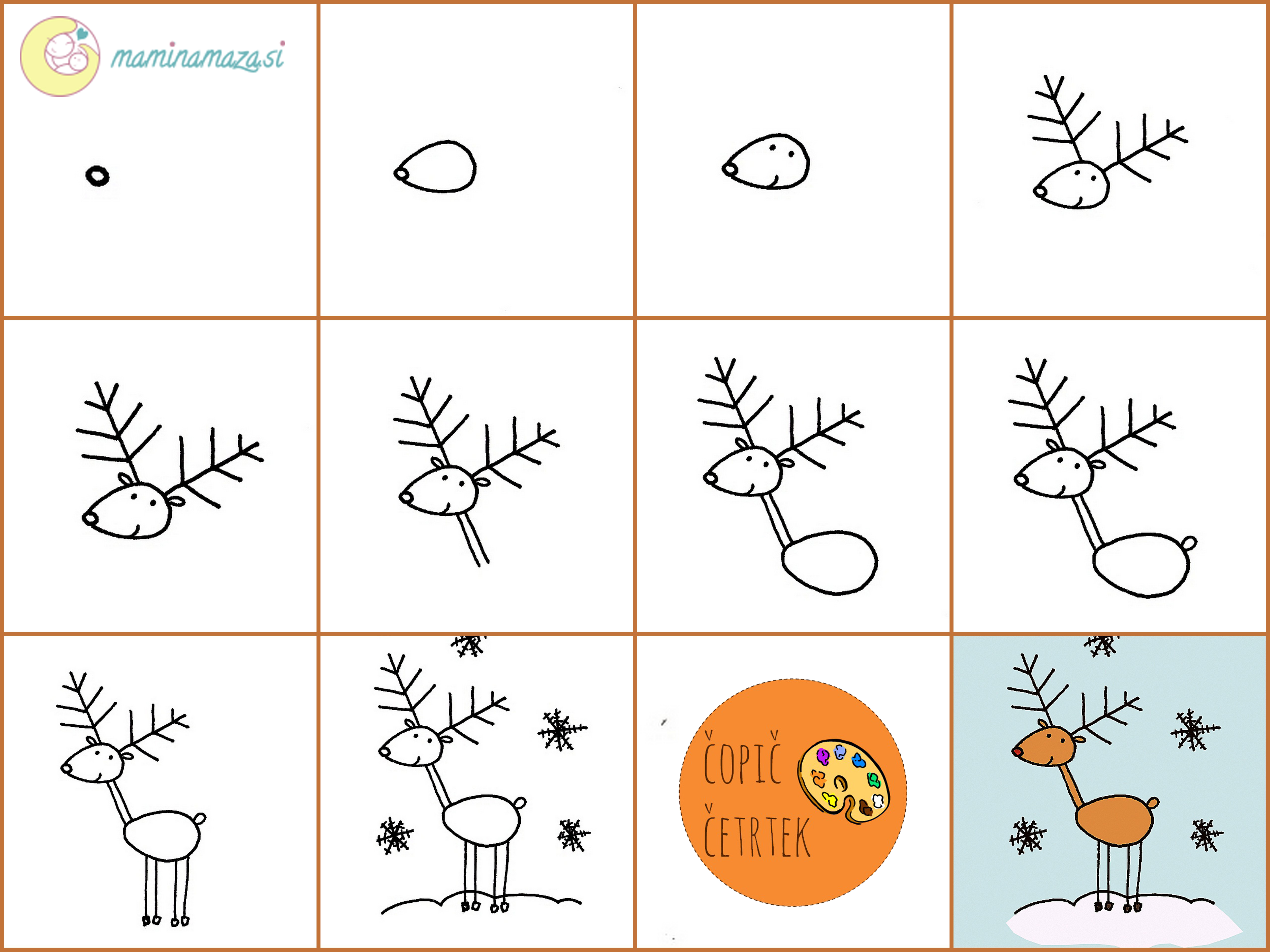 5120x3840 Se Narisati Easy Way To Draw A Reindeer