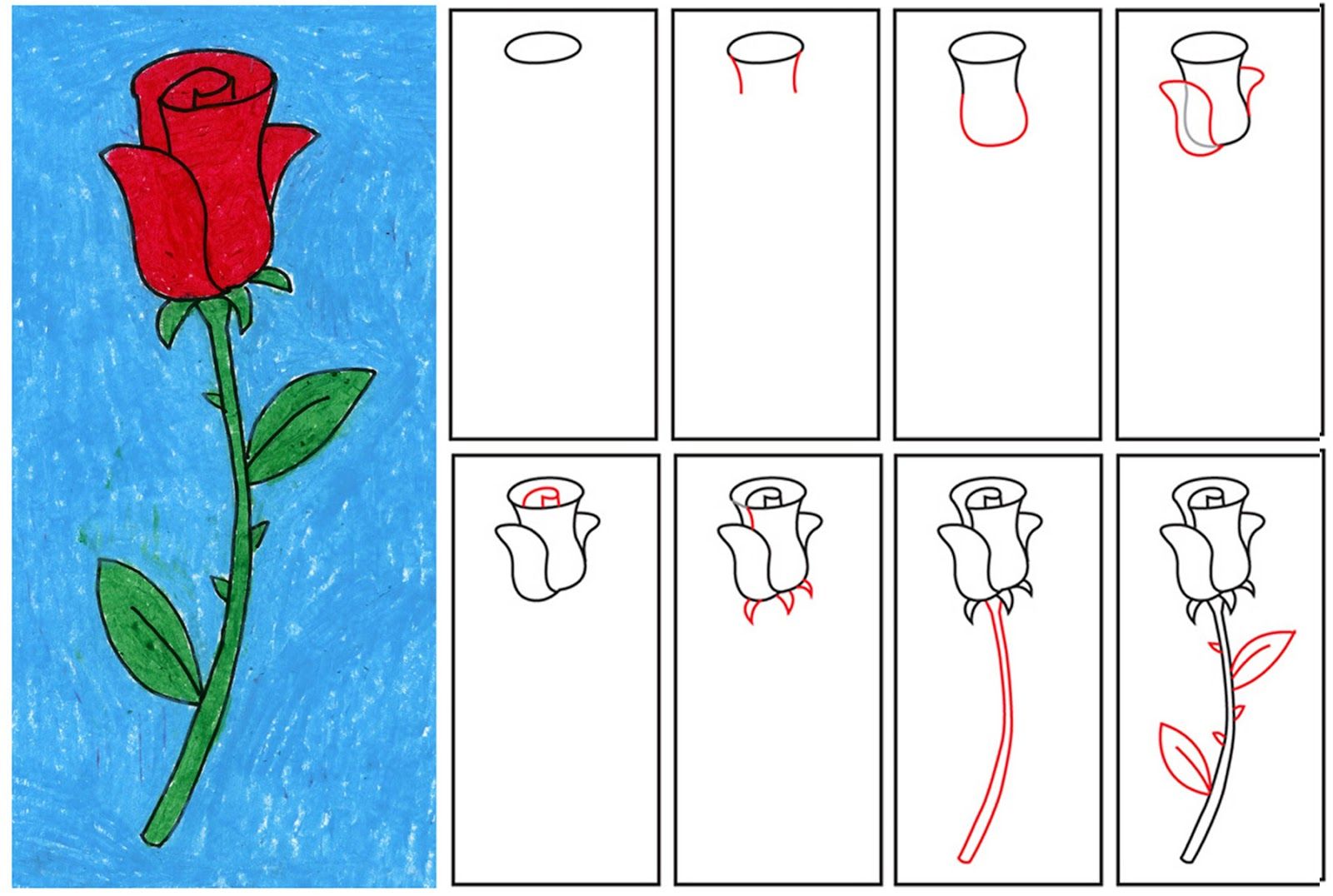 1600x1076 How To Draw A Rose How To Draw Roses Step By Step For Beginners