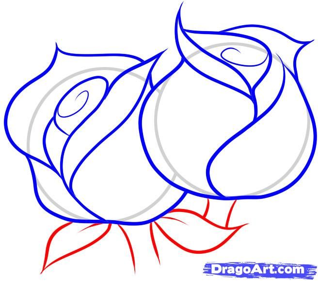 656x578 How To Draw Roses Drawing Draw, Doodles And Flowers