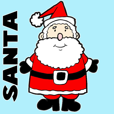 400x400 How To Draw An Easy To Draw Santa Clause For Christmas