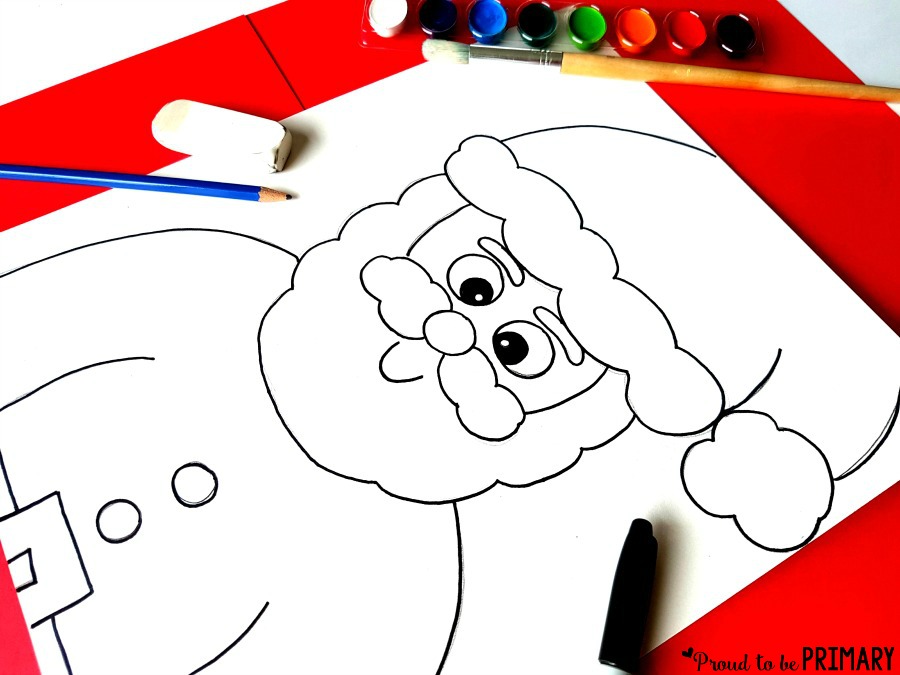 900x675 Santa Claus Directed Drawing