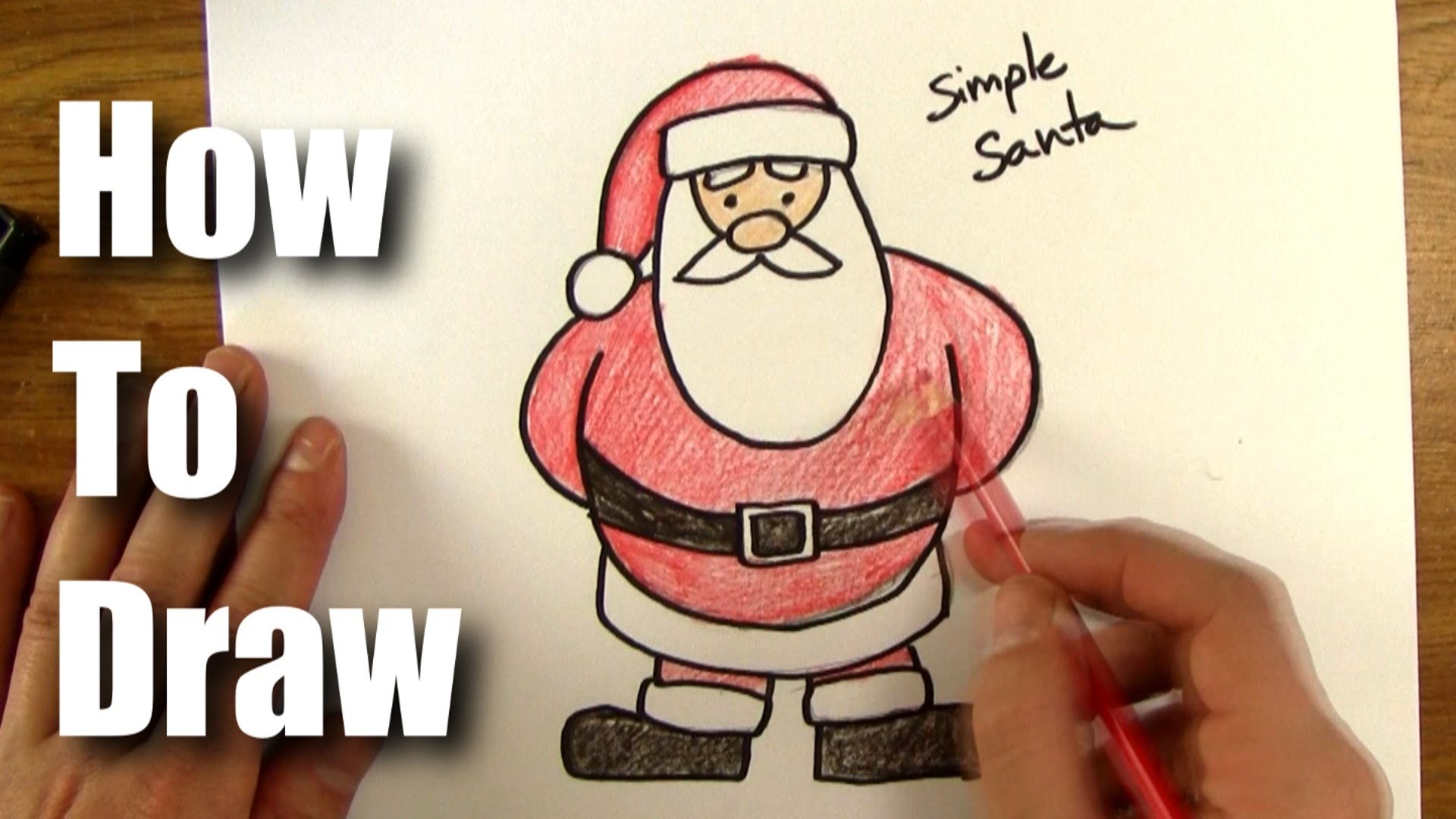 1920x1080 Stream How To Draw Easy Santa Claus