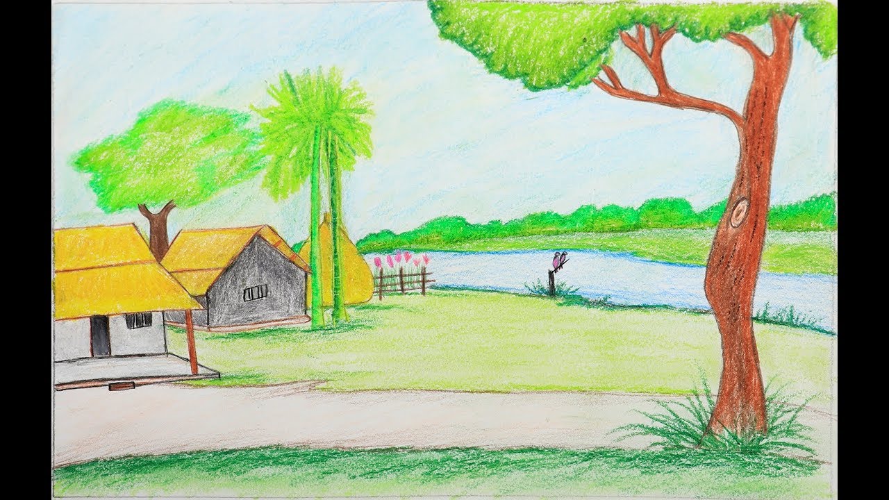 Easy Scenery Drawing at GetDrawings Free download