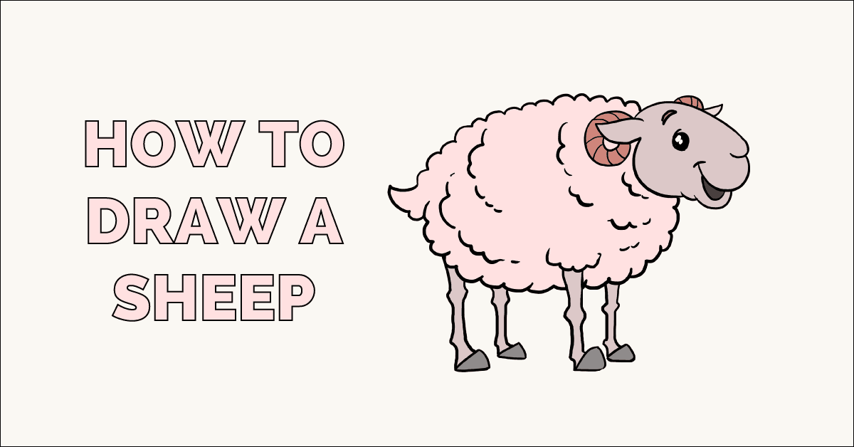 1200x628 How To Draw A Sheep Really Easy Drawing Tutorial