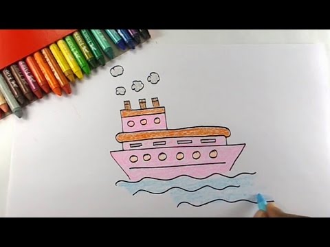 Easy Ship Drawing at GetDrawings | Free download