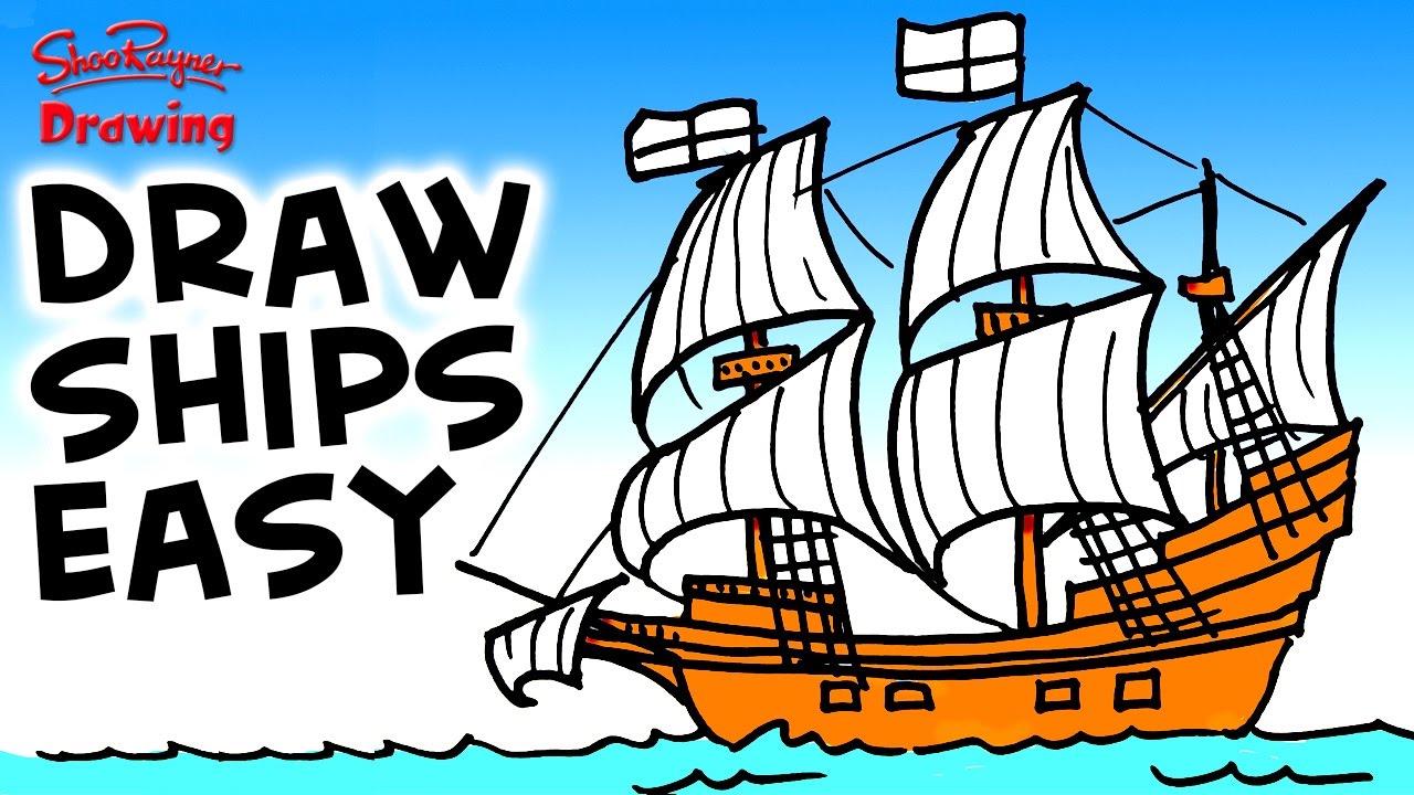 1280x720 How To Draw The Mayflower Easy Step By Step For Beginners