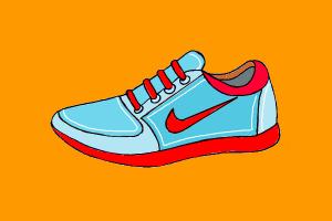 300x200 How To Draw Nike Shoes