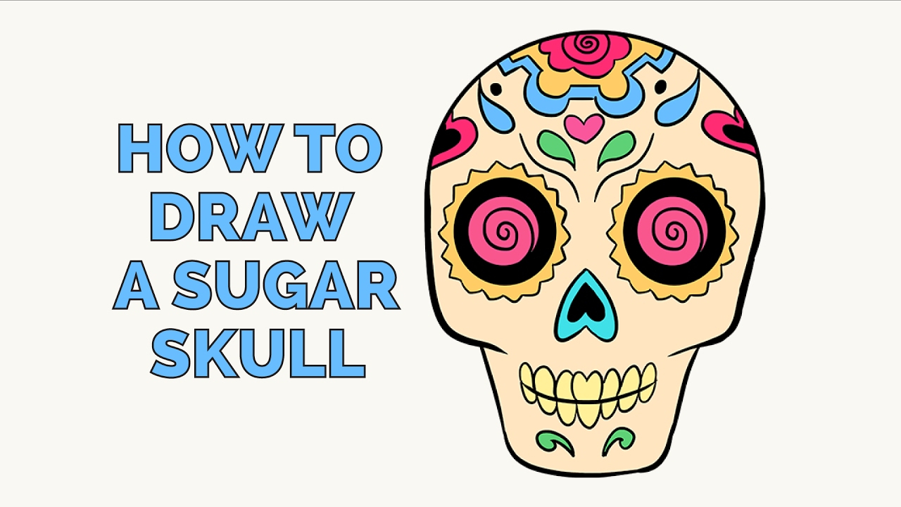 1280x720 Sugar Skulls Drawings How To Draw A Sugar Skull