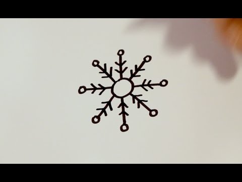 480x360 How To Draw A Cartoon Snowflake