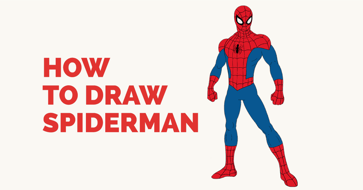 1200x628 How To Draw Spiderman Easy Drawing Guides