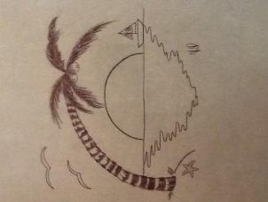 302x227 How To Draw An Easy Sunset Step 4 Random Drawings