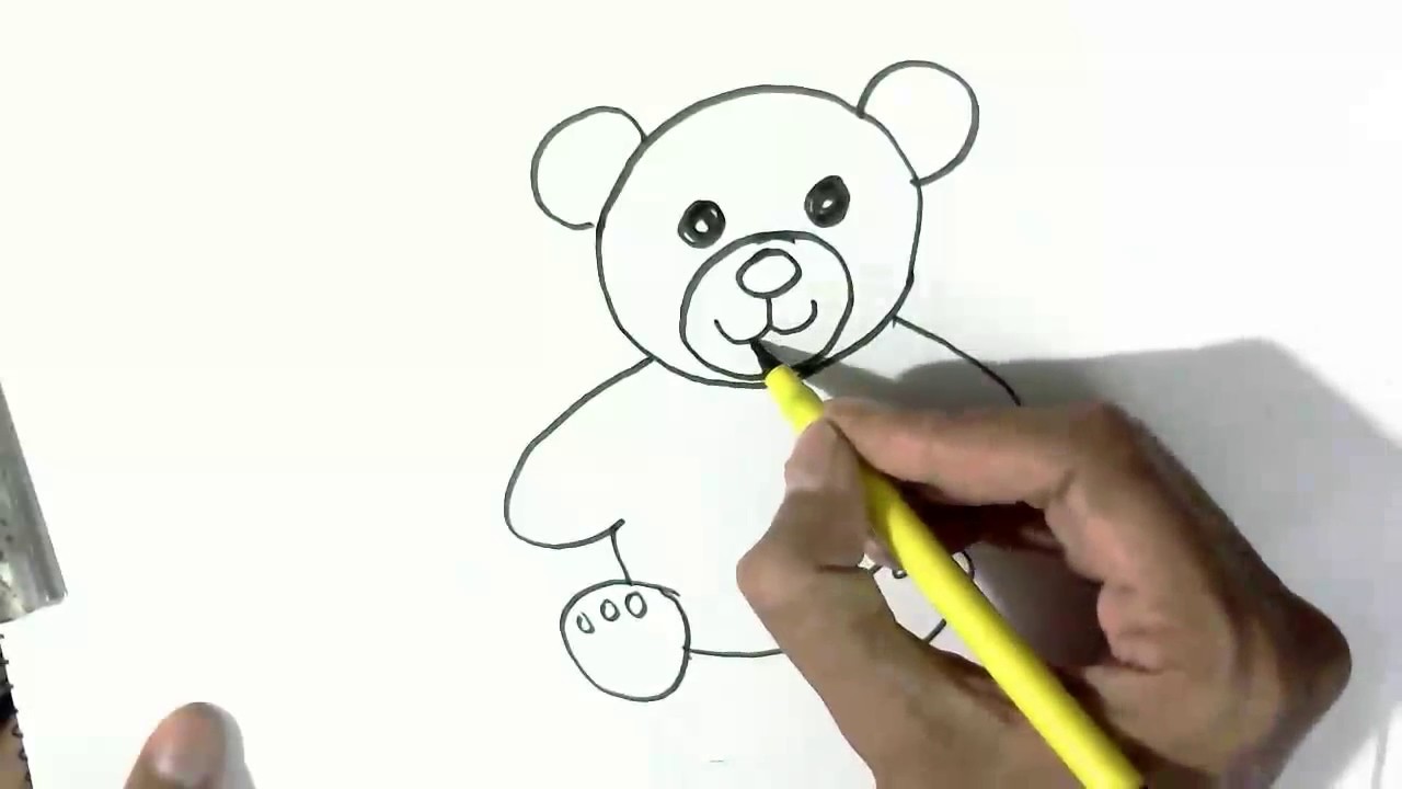 1280x720 How To Draw A Teddy Bear