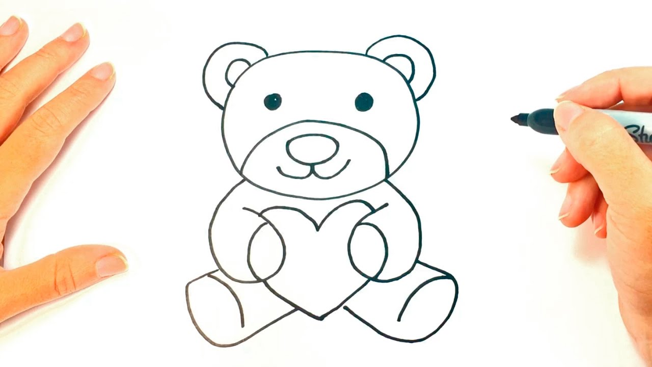 1280x720 How To Draw A Teddy Bear Teddy Bear Easy Draw Tutorial