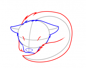 302x237 How To Draw How To Draw A Sleeping Wolf Pup