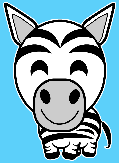473x644 How To Draw A Cartoon Zebra With Easy Steps Lesson For Kids