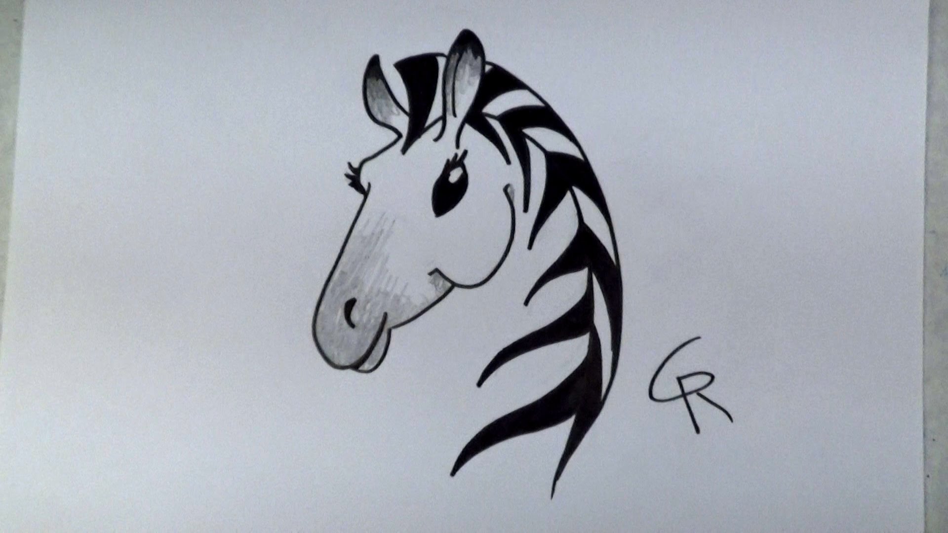 1920x1080 Learn How To Draw A Stylish Cartoon Zebra