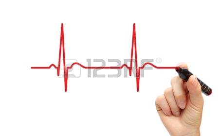 450x280 Hand Drawing Ecg Stock Photo, Picture And Royalty Free Image
