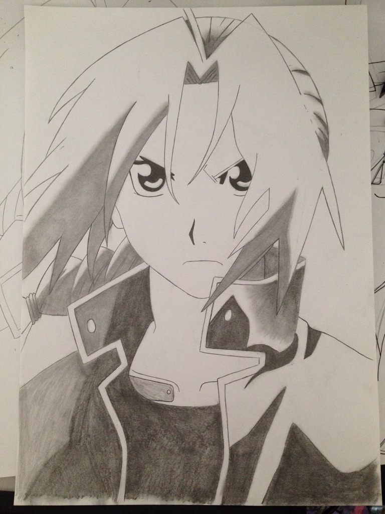 768x1024 Edward Elric ) Completely Free Hand. First Time Post. Haven'T