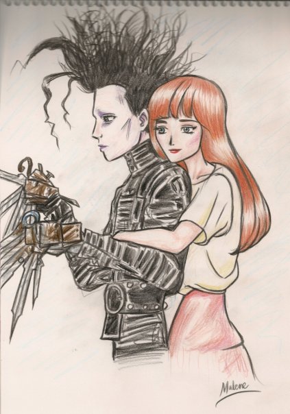 423x604 Edward Scissorhands And Kim By Ibanezgirl2