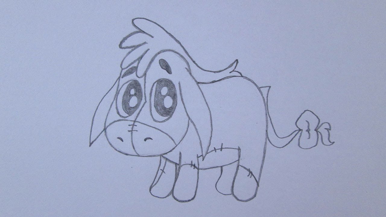 1280x720 How To Draw Eeyore From Winnie The Pooh