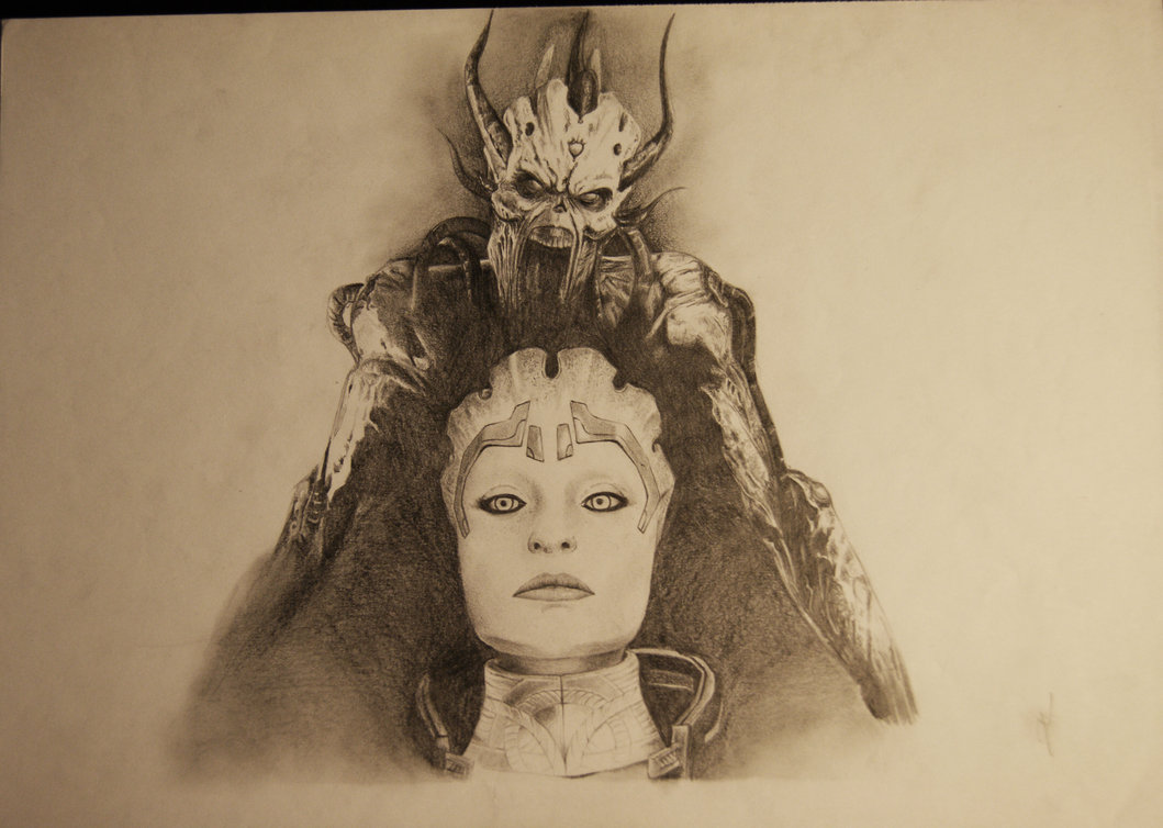1059x754 Mass Effect 3 Drawing By Jonesartandcosplay