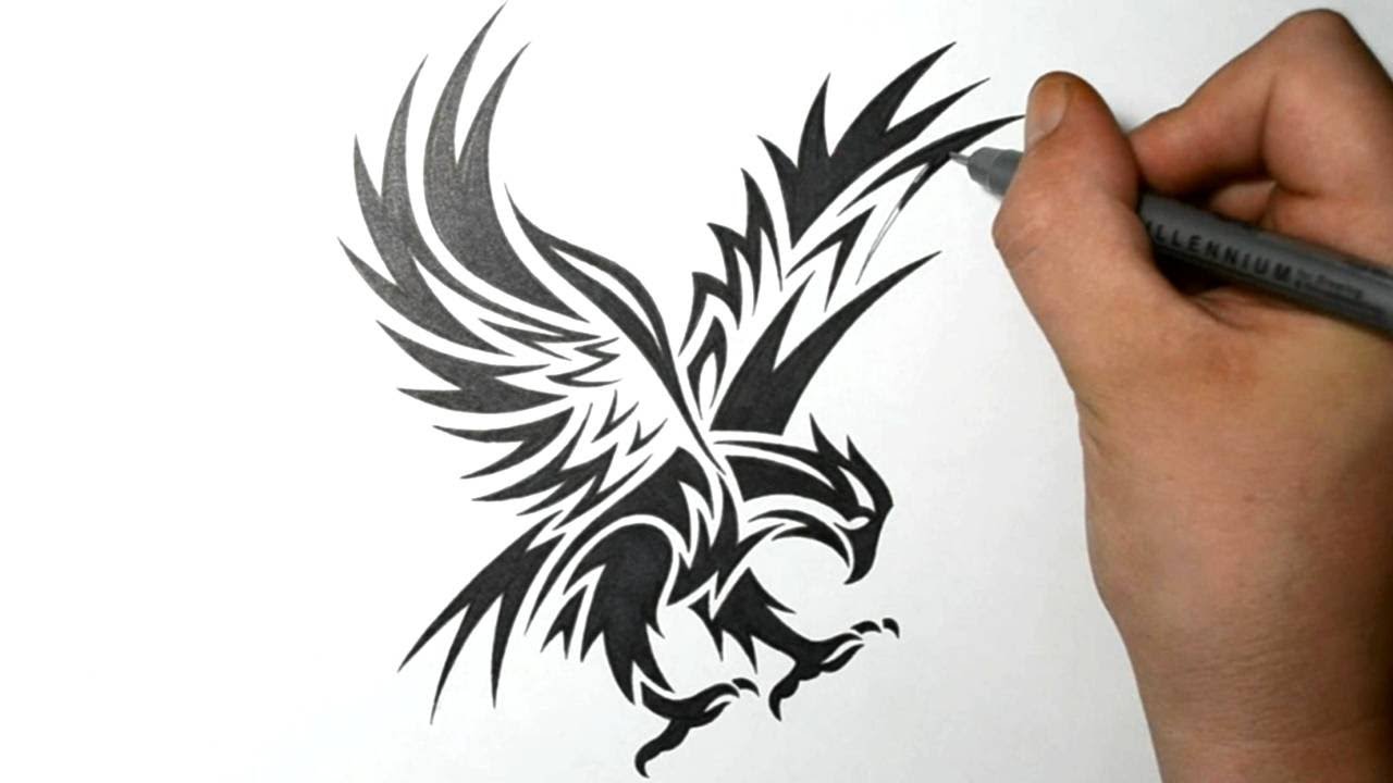 1280x720 How To Draw An Eagle