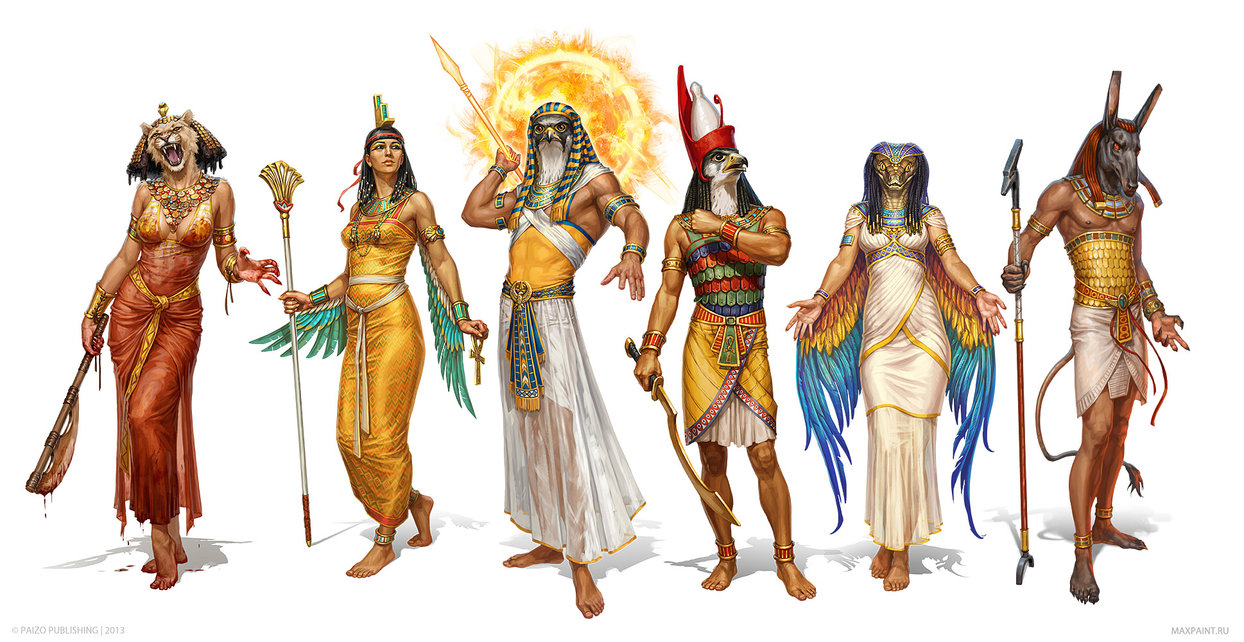 1244x642 Egyptian Gods By Katemaxpaint
