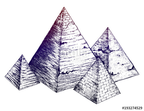 Egyptian Pyramids Drawing at GetDrawings | Free download